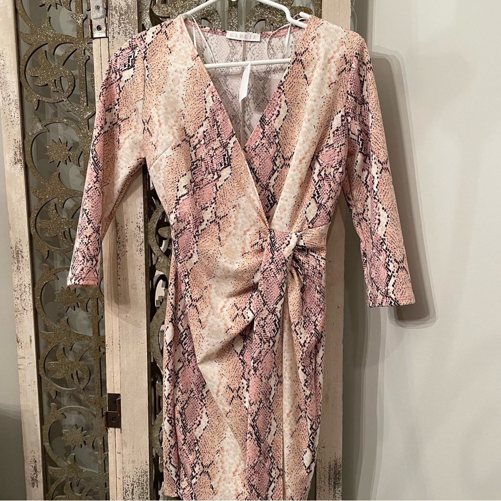 NWT KARLIE snake print dress
